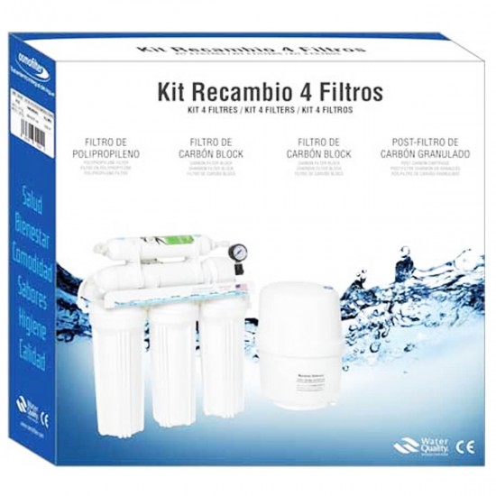 Kit Recambio 4 Filtros Osmosis OSMOFILTER *OFERTA X4 PACKS* - Fontamax